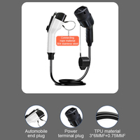 EV Accessoires Eu To Us Ac Portable Ev Chargeur Rallonge 240V 32A Mobile Ev Car Charging Cable