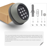 433.92MHz Keypad Kode Bergulir 2CH Kunci Pintu Digital Nirkabel dengan Kata Sandi untuk Kontrol Jarak Jauh, Masuk dengan Keypad, Pembuka Pintu Garasi/Pintu Geser