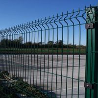 Panneau de clôture incurvé 3D en forme de V, galvanisé, pour clôture périmétrique résidentielle extérieure