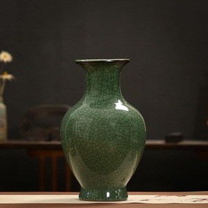 <span class=keywords><strong>Vase</strong></span> de glaçure de fissure de glace <span class=keywords><strong>vert</strong></span> antique fait à la main grande <span class=keywords><strong>bouteille</strong></span> de fleur en porcelaine de Style Art déco en céramique chinoise pour la décoration de la maison - Product Image 4
