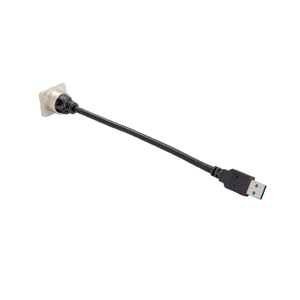 Cable de Extensión USB Hembra de 3.0 con Contacto de Aleación de Zinc y Cobre Plateado OEM, Montaje en Panel, con Garantía de 3 Años para Automóviles y Muebles de Escritorio - Product Image 4