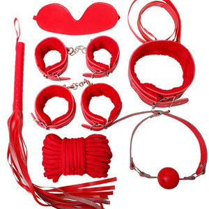 7-teiliges <span class=keywords><strong>Sex</strong></span>-Bondage-Set BDSM Leder-Bondage-Set mit Fesseln, Armmanschetten und Beinketten mit Handschellen für Erwachsenenspielzeug - Product Image 3