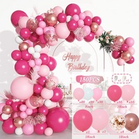 Kit de ballons en arc de ballons pour décoration de fête de mariage d'anniversaire personnalisé pour les fêtes avec divers thèmes