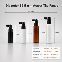 Flacon pulvérisateur vide en PET à brume fine 50ml 60ml 80ml 100ml, flacon pompe rechargeable pour soins bucco-dentaires, tonique capillaire, emballage cosmétique, format voyage