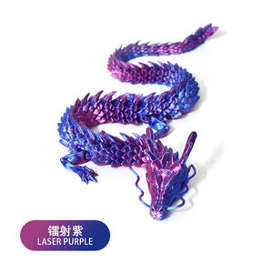 ของเล่นรูปมังกรจีนโบราณ-80 ซม./31.5 นิ้ว ข้อต่อพลาสติกแบบยืดหยุ่น ของขวัญสำหรับเด็ก ตุ๊กตาสะสม - Product Image 4