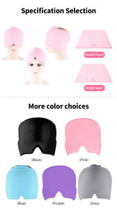 Sıcak Satış Ürünleri 2026 Migren Buz Baş Bandı Soğuk Terapi Baş Ağrısı Giderici Jel Buz Şapkası Gerginlik ve Şişmiş Gözler İçin - Product Image 6