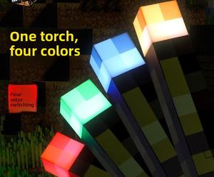 Antorcha de pared recargable por USB, lámpara de noche LED que cambia de Color, luz de ambiente montable de mano, decoración de dormitorio - Product Image 4