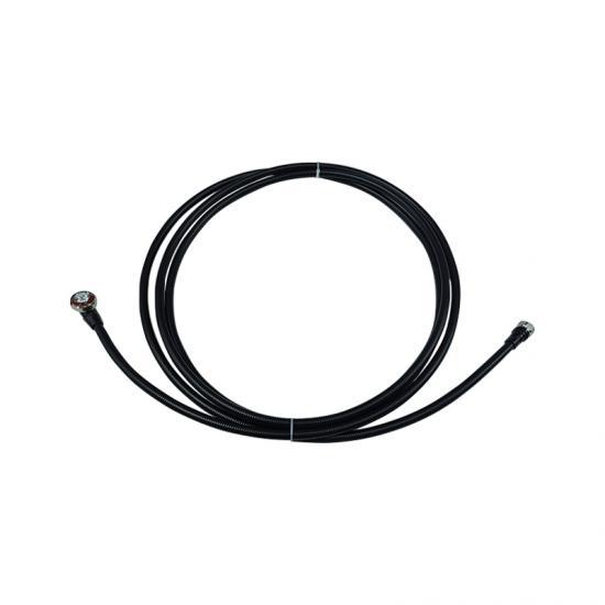 Coaxial Cable  5m 1/2 Superflex Feeder Cable With 4.3/10 Male Straight Connector to 7/16 DIN Male Right Angled