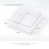 Manucure anti-poussière ongles conseils conteneur de stockage bijoux plateau transparent boîtes d'affichage appuyez sur la boîte d'emballage des ongles