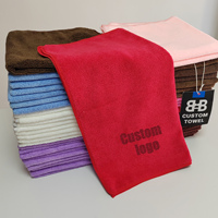 Impression personnalisée logo lavage de voiture serviette cuisine microfibre vitres lunettes chiffon de nettoyage chiffon microfibre chiffon de nettoyage serviette