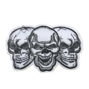 Personality Rock Punk Style Skull Embroidery Cloth Attached Clothing Accessories DIY Clothing Pants All Match Decoration