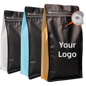 Bolsas de Fondo Plano Ecológicas Impresas Personalizadas, Bolsas de Embalaje de Papel de Aluminio de Grado Alimenticio para Dulces y Regalos, Selladas con Válvula, Directo de Fábrica - Product Image 1
