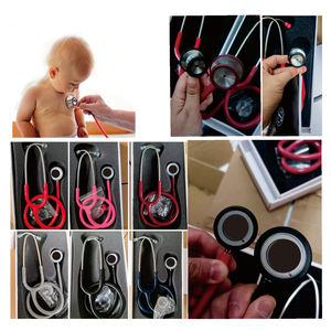 Stéthoscope médical acoustique classique en acier inoxydable, diaphragme thoracique, instrument de diagnostic pour adulte, plusieurs couleurs - Product Image 2