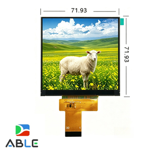 หน้าจอสี่เหลี่ยมขนาด 3.95 นิ้ว 4 นิ้ว ความละเอียด 720x720 Mipi 30 พิน 300cd/m2 โมดูลจอแสดงผล TFT LCD สำหรับแอปพลิเคชันบ้านอัจฉริยะ - Product Image 1