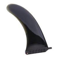 Dérives de Surf en plastique noir, 1 pièce, 9 pouces, pour Longboard