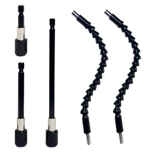 Extensión de eje flexible Yunbei Yb, 2 piezas, revestimiento de óxido negro para uso con taladro eléctrico - Product Image 1