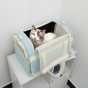 Poussette pliable <span class=keywords><strong>pour</strong></span> animaux de compagnie à double couche, quatre roues réglables, imperméable, type <span class=keywords><strong>valise</strong></span> - Product Image 3