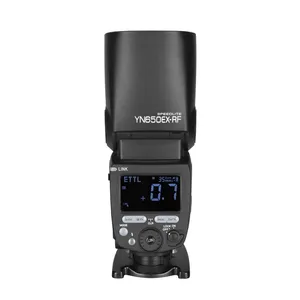 YONGNUO kamera flaşı işık YN650EX-RF kablosuz flaş Speedlite LED lambalar TTL HSS Master Slave Canon için dahili 2.4G RF sistemi