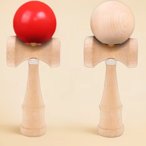 Kendama de Madera de Color Mate Sólido, Estilo Simple, Unisex, Juguete Educativo de Habilidad para Niños al Aire Libre - Product Image 1