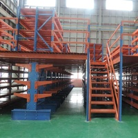 Systèmes de planchers en acier pour entrepôts, plateformes industrielles modulaires, plateformes de stockage en métal préfabriquées robustes, autoportantes