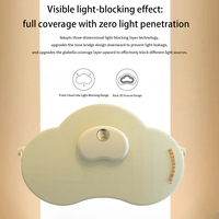 Masque oculaire chauffant sans fil HEBZHENG HZ-K3 3D, anti-lumière, rechargeable, pour la maison et les voyages, compresse chaude, massage, sommeil - Vente chaude