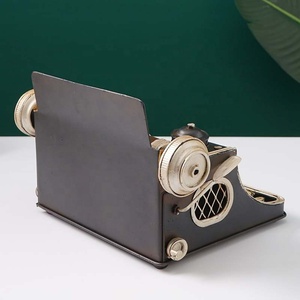 الآلة الكاتبة خمر الحرف اليدوية المعدنية الرجعية الحلي ديكور مع حصالة نقود معدنية للمنزل غرفة مكتب - Product Image 4