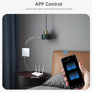 Interruttore Intelligente Wireless RF433 a 4 Canali con Sensore Touch, Pulsante a Muro per Casa Intelligente, Timer Compatibile con Tuya, Alexa e <span class=keywords><strong>Google</strong></span> Home - Product Image 6