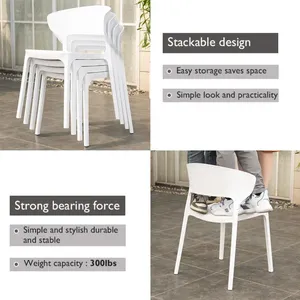 Outdoor Furniture Bulksale High Quality <b>Table</b> and Plastic ChairLeisure for Restaurant <b>Party</b> Events Stackable Dining Chair - Product Image 3
