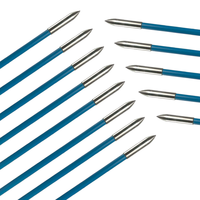 Pointe de tir à l'arc en métal de 6mm en carbone durable pour arcs classiques hochant la tête Accessoires de chasseur de tir en plein air pour le tir de chasse
