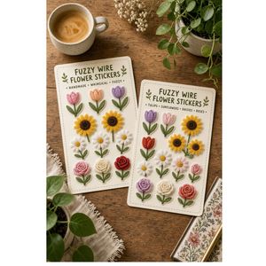 Pegatinas de Tela Bordadas con Flores de Dibujos Animados, Parches Coloridos de Margaritas y Tulipanes para Decoración del Hogar - Product Image 3