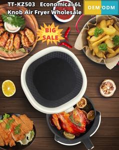 Gran venta económica freidora <span class=keywords><strong>de</strong></span> <span class=keywords><strong>aire</strong></span> 6l cesta desmontable <span class=keywords><strong>freidoras</strong></span> <span class=keywords><strong>de</strong></span> <span class=keywords><strong>aire</strong></span> perillas dobles <span class=keywords><strong>freidoras</strong></span> eléctricas exportación OEM - Product Image 6