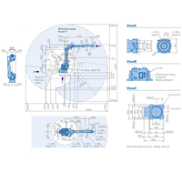 Robot manipulador de soldadura MIG MAG TIG CO2 CNC controlado Yaskawa Robot de soldadura automática celda de trabajo