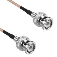 Cable BNC macho a macho de 50ohm Cable de extensión negro RG174 con señales de video