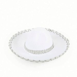 Sombreros de Vaquero Estilo Occidental al por Mayor, Sombreros Fedora de Fieltro de Ala Ancha, Sombreros Fedora de Vaquero con Parte Superior Redonda - Product Image 5