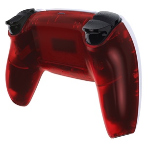 EXtremeRate Clear Red Custom Replacement Back Shell for PS5 <b>Controller</b> - Product Image 3