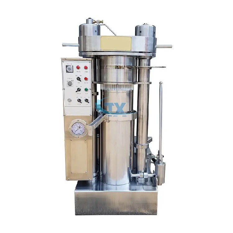 Mini commercial sesame hydraulic plate cold oil press cocoa machine