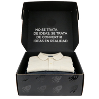 Caja de Cartón Corrugado Negra Premium para Envíos, con Logotipo Estampado en Caliente, Plegable, con Tapa Superior, para Embalaje de Ropa