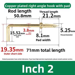 <span class=keywords><strong>Crochet</strong></span> à visser en L à angle droit rembourré, nickelé, bleu, à serrage manuel, autotaraudeur, pour quincaillerie de meubles et d'éclairage - Product Image 6