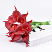 Sentuhan asli Calla Lily bunga sentuh nyata buatan untuk acara pernikahan dekorasi Festival rumah