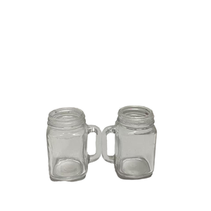 Vaso de Vidrio Transparente Personalizado de 40 ml con Asa, Base <span class=keywords><strong>Azul</strong></span>, Diseño Moderno para Sake y <span class=keywords><strong>Whisky</strong></span> - Product Image 1