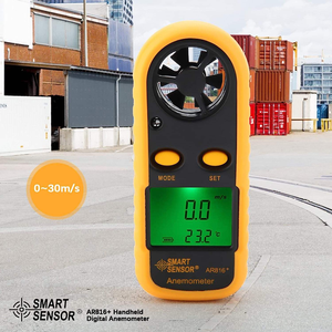 SMART SENSOR AR816+ Handgehaltenes Hochpräzisions-Laufrad-Anemometer 30m/s ABS Digital Tragbar für den Außenbereich -10~45 Luftstrom - Product Image 3