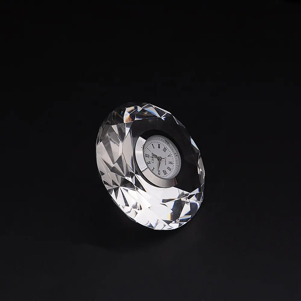 MH-BZ0103 wedding favor personalized crystal diamond clock