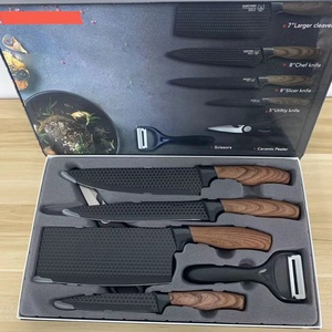 Modern 6-Piece <b>Knife</b> <b>Set</b> Non-Stick Coating Stainless Steel Plastic Handle Kitchen <b>Knife</b> with Gift Box - Product Image 6