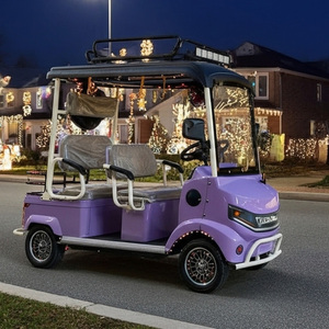 HLD 2000W 60V Outdoor Quadricycle 4-Wheel Scooter Golf Cart with Front Windshield 3-4 Seats - Product Image 2
