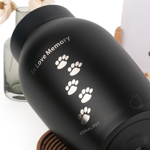 Wholesale 1000ml Animal Urn American Style Stainless Steel Pet Cremation Urn with Screwed Lid for Cat and Dog <strong>Ashes</strong> <strong>Keepsake</strong> - Product Image 5