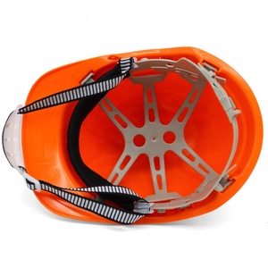 Trous de ventilation <span class=keywords><strong>Orange</strong></span> HDPE Matériaux Boucle Doublure en plastique Protection du travail Casques de sécurité <span class=keywords><strong>Casque</strong></span> de sécurité pour <span class=keywords><strong>chantier</strong></span> de construction - Product Image 3