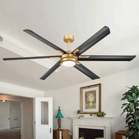 Nouveau ventilateur de plafond LED multifonction industriel de 72 pouces avec pales métalliques, moteur BLDC, télécommande, faible bruit, électrique, extérieur, garantie 5 ans