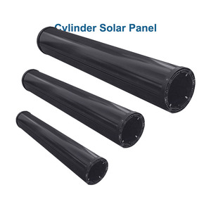 Nouvelle arrivée 100W 120W 140W <span class=keywords><strong>panneau</strong></span> <span class=keywords><strong>solaire</strong></span> cylindrique Installation facile lampadaire blanc/noir couleur OEM couvercle avant en verre d'alimentation - Product Image 3