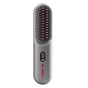 Peine Caliente Inalámbrico Antiescaldaduras de 35W con Pantalla LCD y Múltiples Funciones para Alisar, 230 Grados - Product Image 1