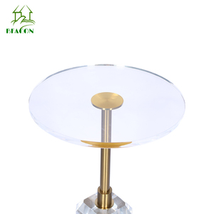 Bán Buôn Hiện Đại Sang Trọng Trong Suốt Đám Cưới Dịch Vụ Tổ Chức Sự Kiện Uống Bảng Bên Cao End Rõ Ràng Acrylic Bàn Cà Phê Bảng - Product Image 5